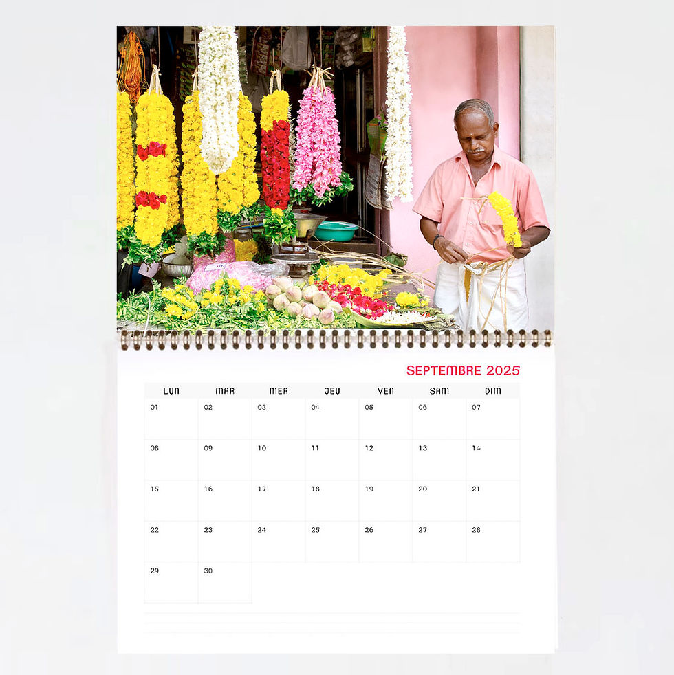 Miniature : Calendrier 2025 Kerala | Tarif spécial précommande