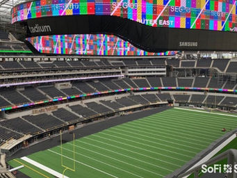 Samsung scores a touchdown with SoFi Stadium’s 70,000 square-foot first-of-its-kind 4K LED videoboar