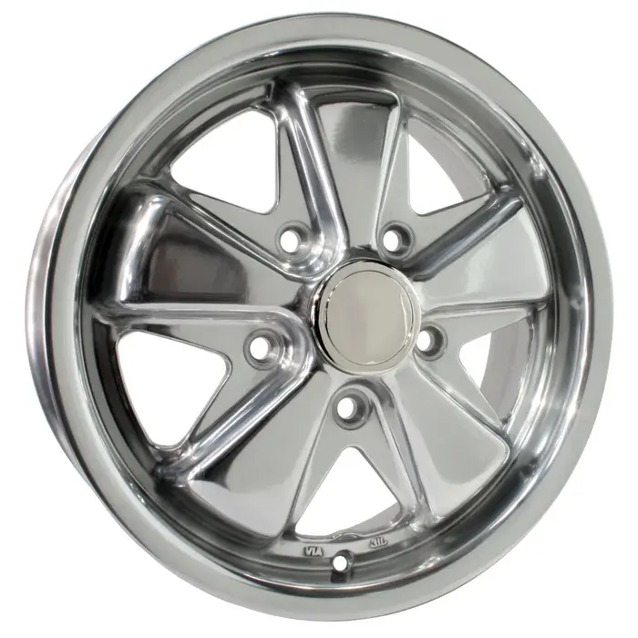 SSP Fooks Alloy Wheel Polished 4.5x15", 5x130 PCD, ET45: Beetle (47-79), T2 Bay