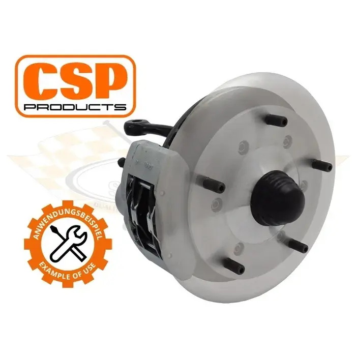 Thumbnail: CSP Aluminium Drum Cover, 132mm: Beetle (52-67), T2 Split Bus (55-67), Karmann G