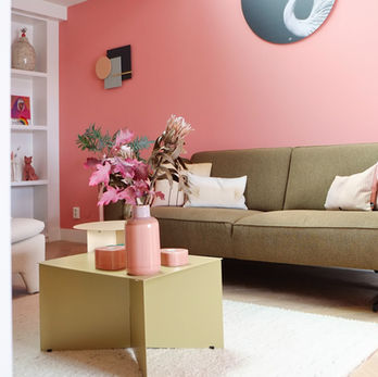 Kleurrijk interieuradvies woonkamer, interieurontwerp, woonadvies, kleuradvies