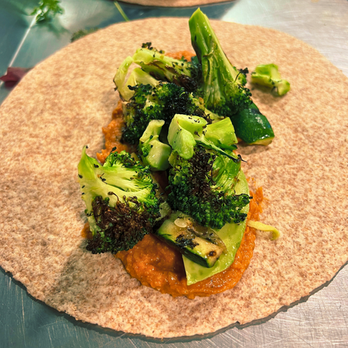 Red Pepper Hummus Wraps The Raw Store