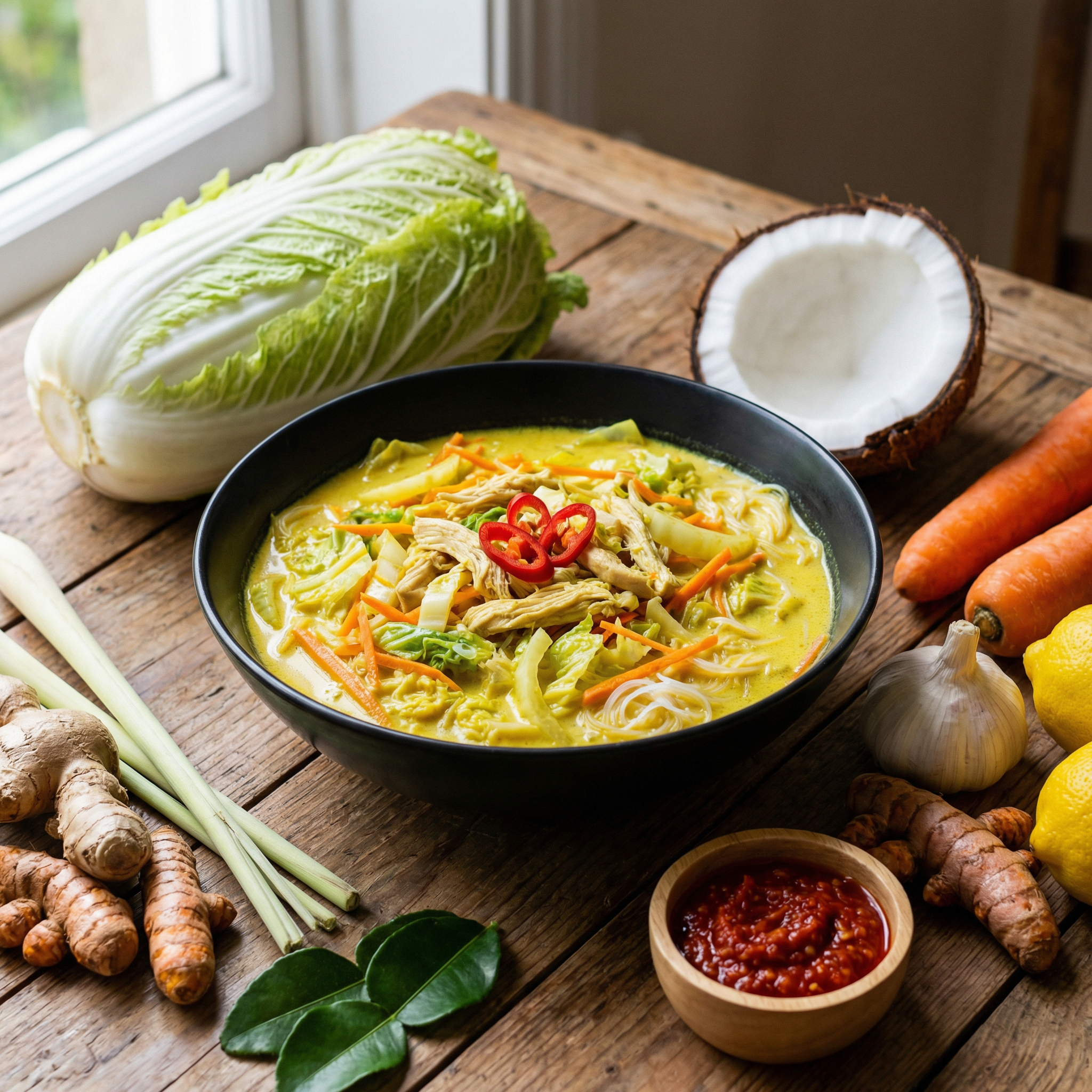 Turmeric and Ginger Chicken Noodle Soup