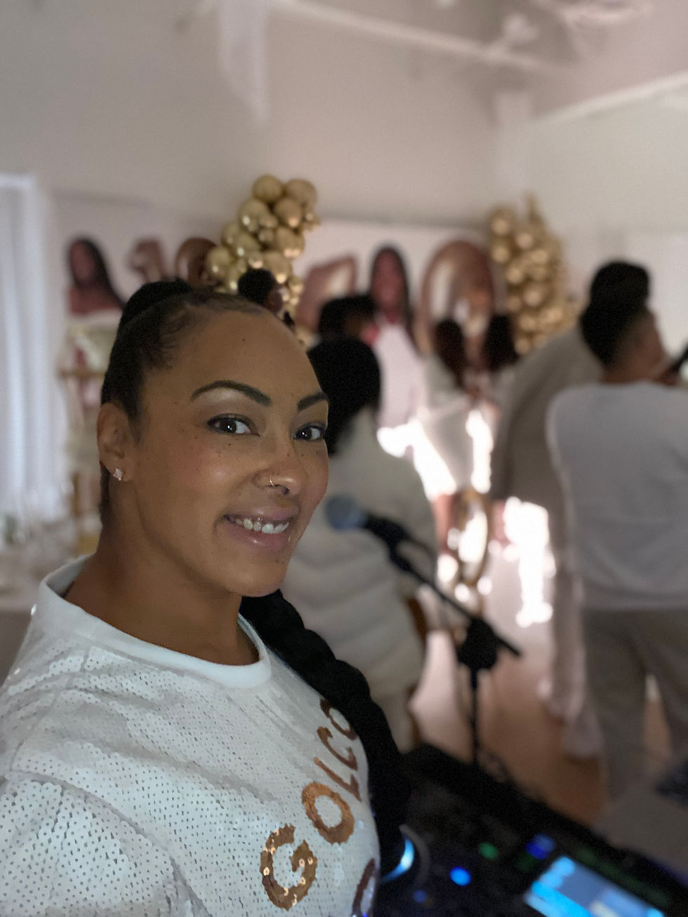 Si'mone "DJ Monie" Lewis at Private Event for CreateMeLV