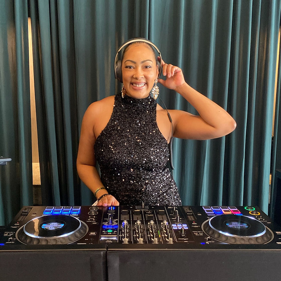 DJ Monie provides the vibes in the VIP room at Atlanta Mayor Andre Dickens' Senior Ball 2025