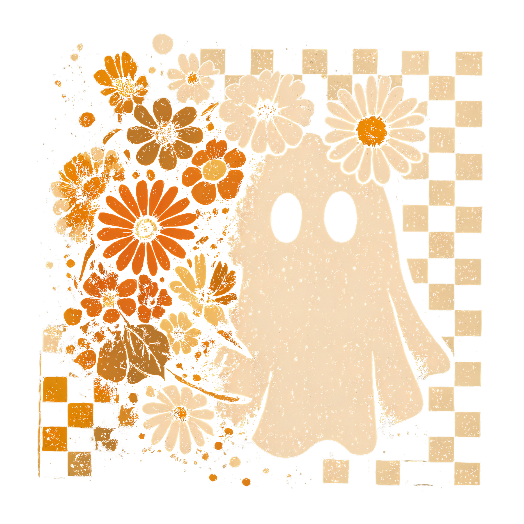 1067 Ghost and Flowers
