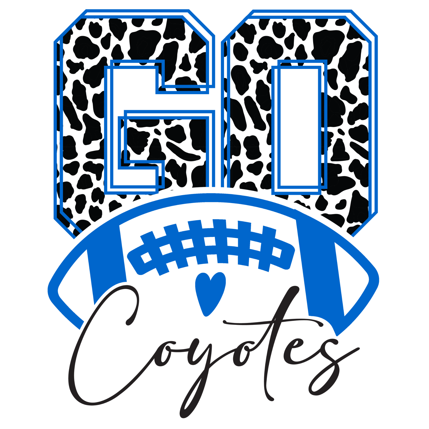 854 Go Coyotes Black
