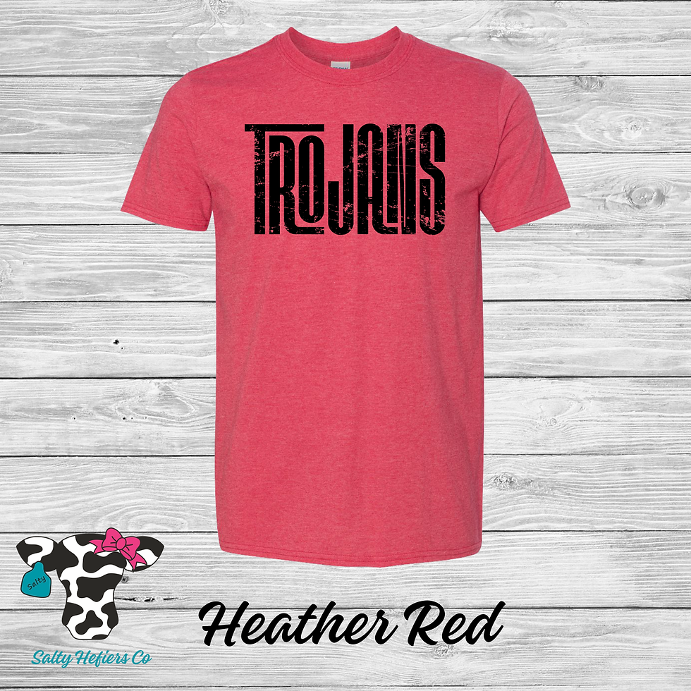 Trojans Black - Adult T-Shirts