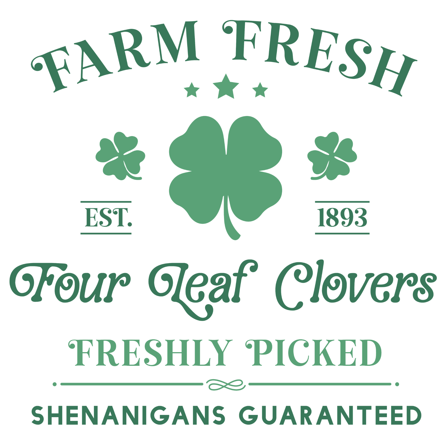 185 Farm Fresh Four Leaf Clovers