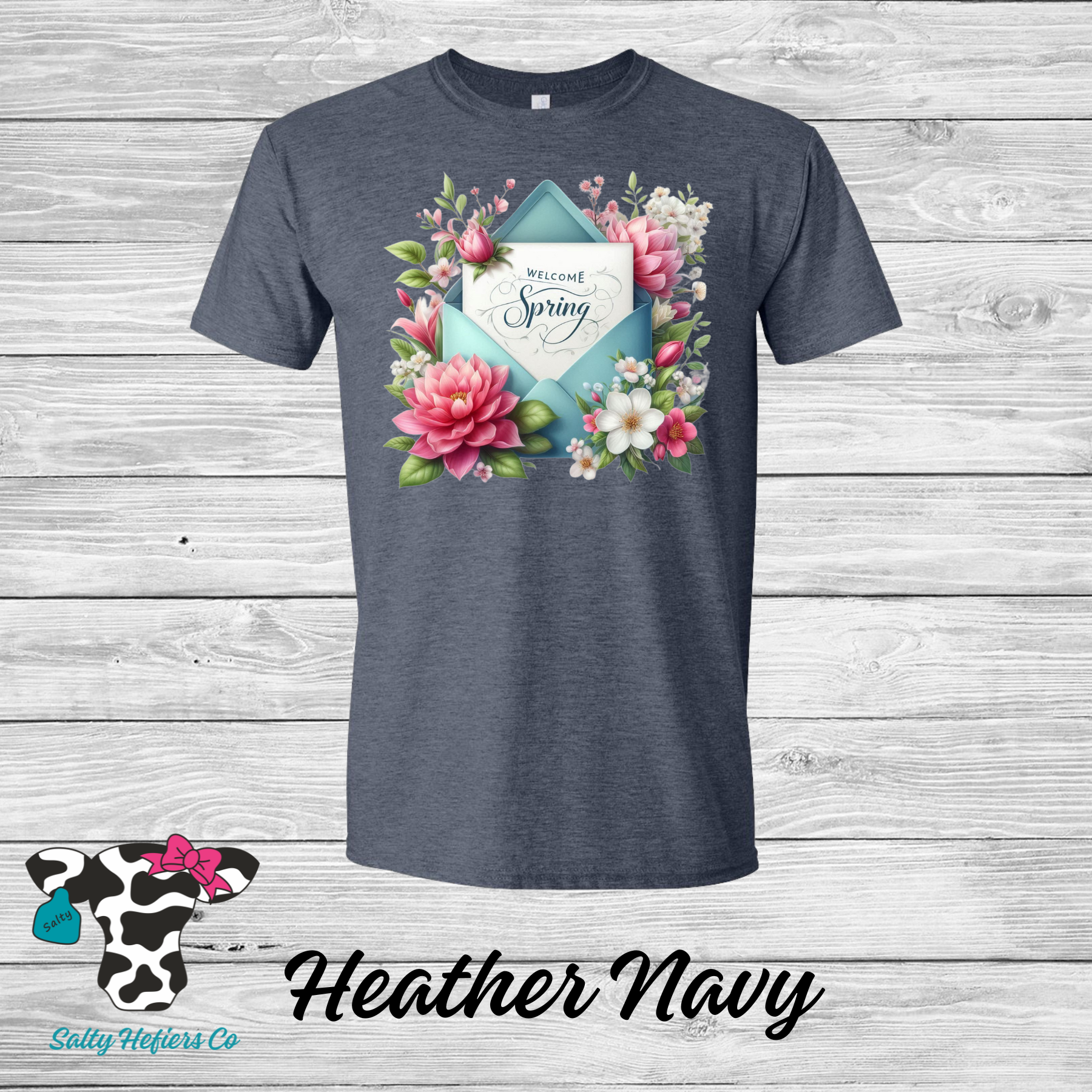 Hello Spring Letter - Adult T-Shirts