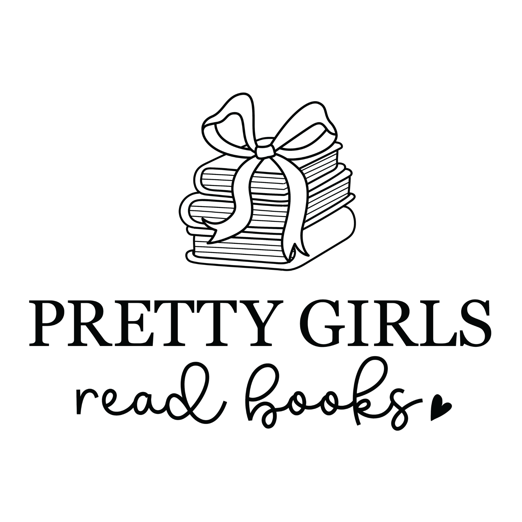386 Pretty Girls Read Books Black