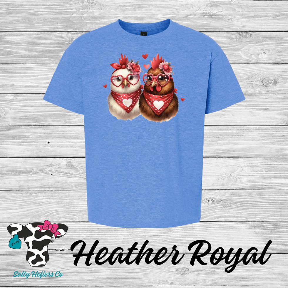 Valentine's Chickens - Youth T-Shirt