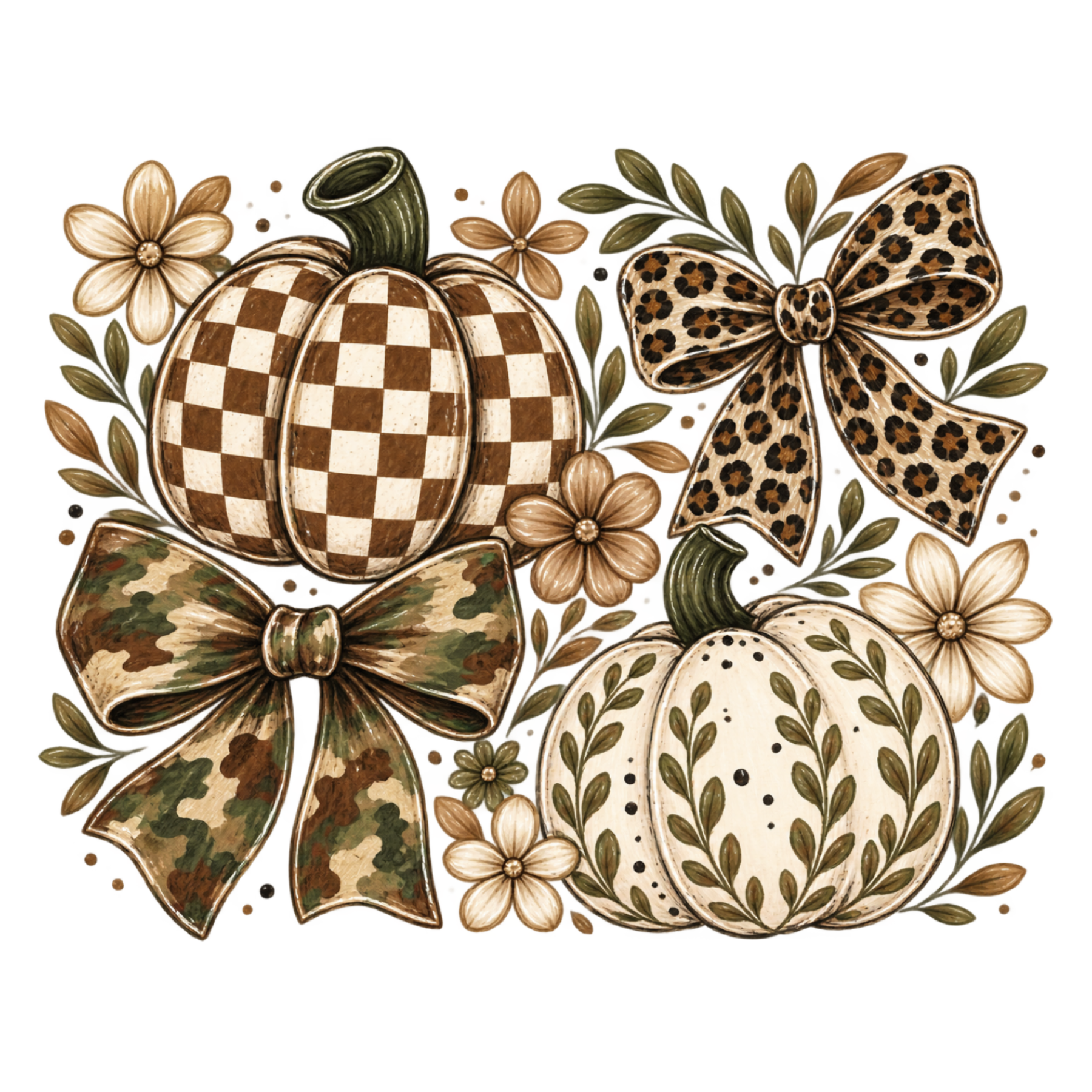 1265 Pumpkins and Bows