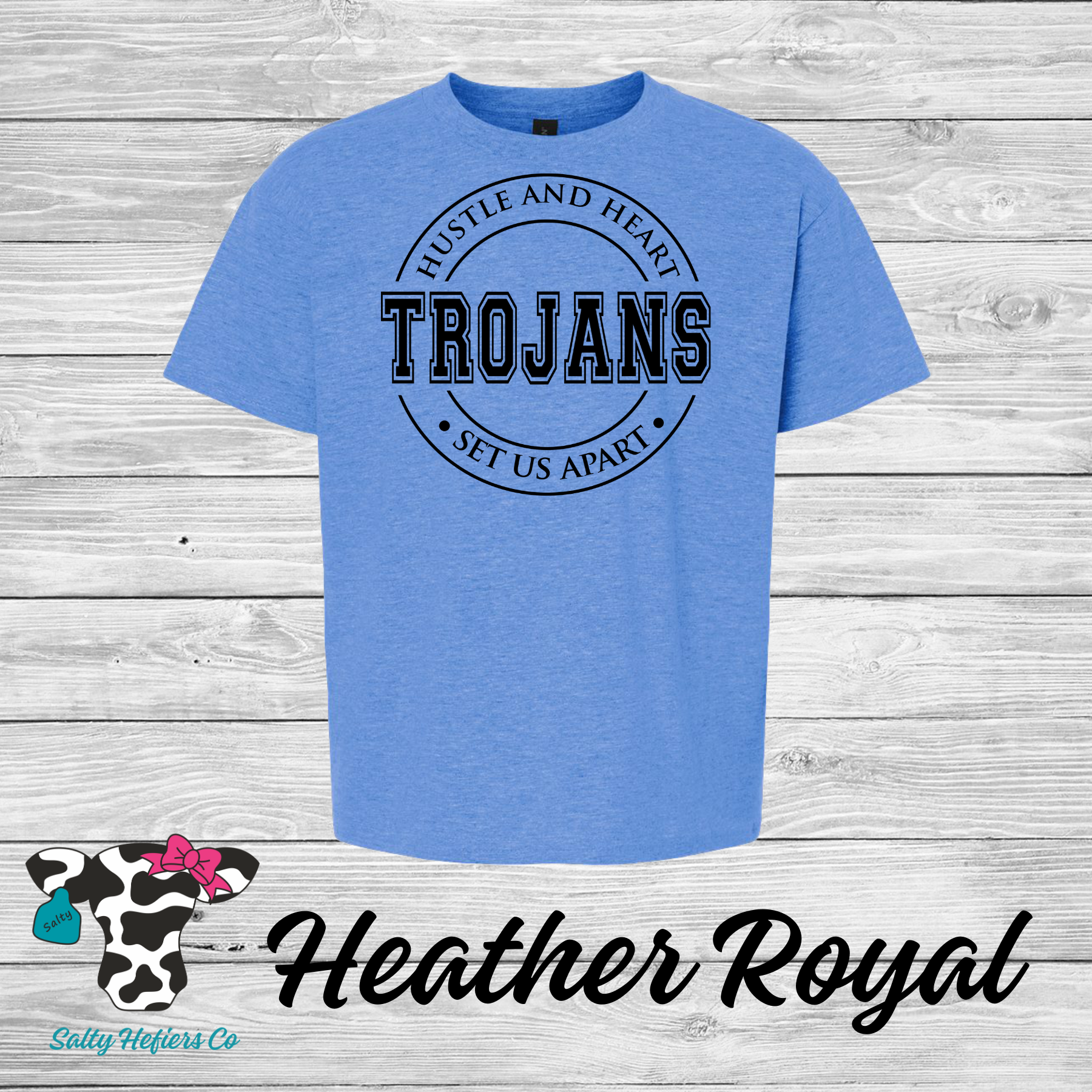 Trojans Hustle And Heart - Youth T-Shirt