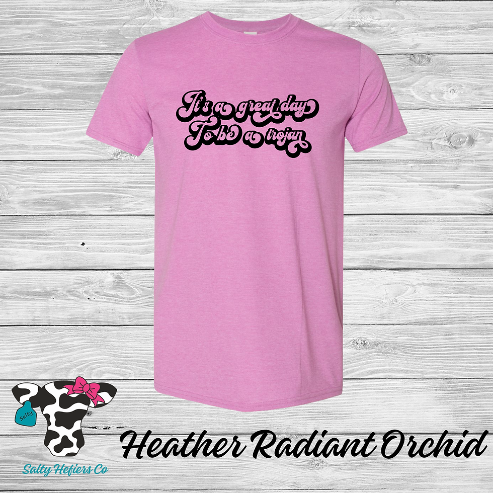 It's A Great Day To Be A Trojan Retro - Adult T-Shirts