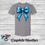 Thumbnail: Blue Bow - Adult T-Shirts