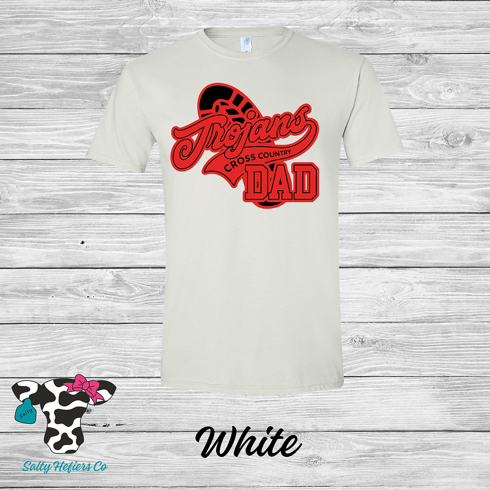 Trojans Cross Country Dad - Adult T-Shirts