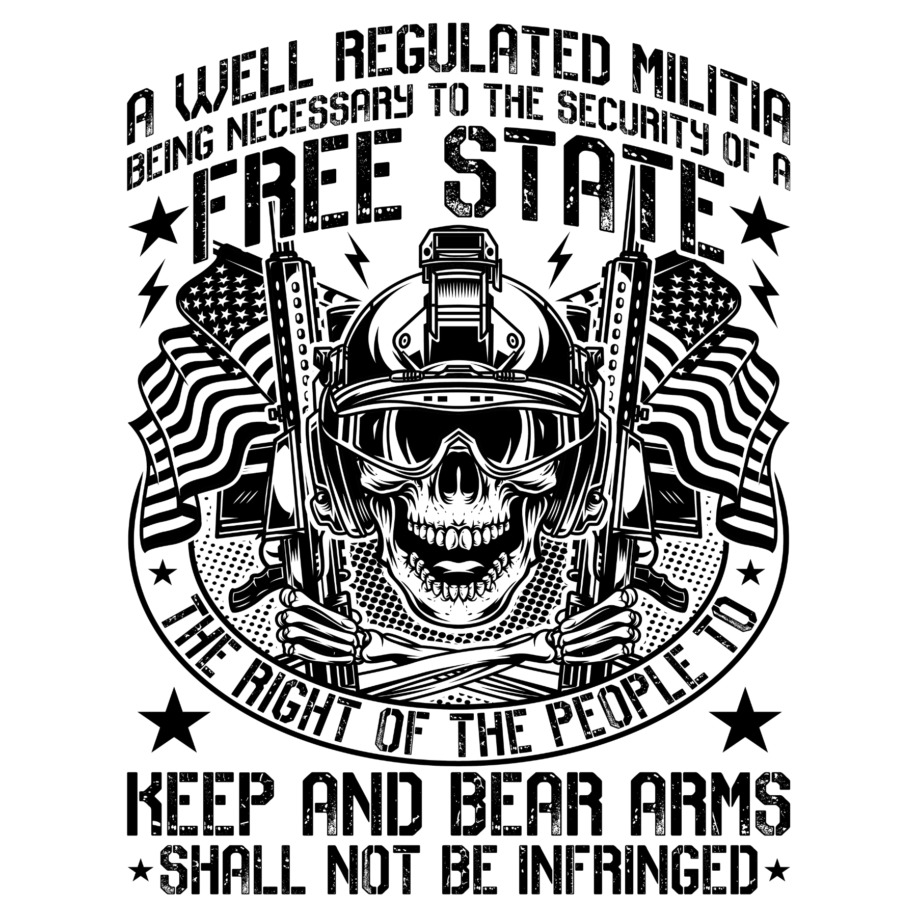 56 A Well Regulated Militia Black