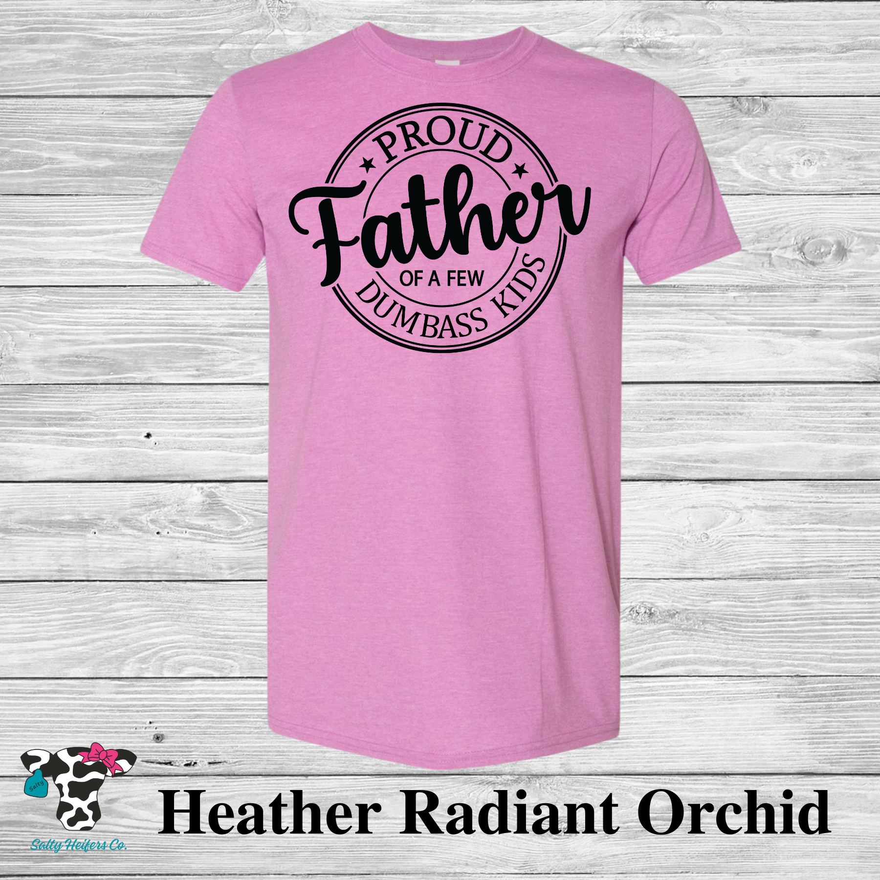 Proud Father Black - Adult T-Shirt