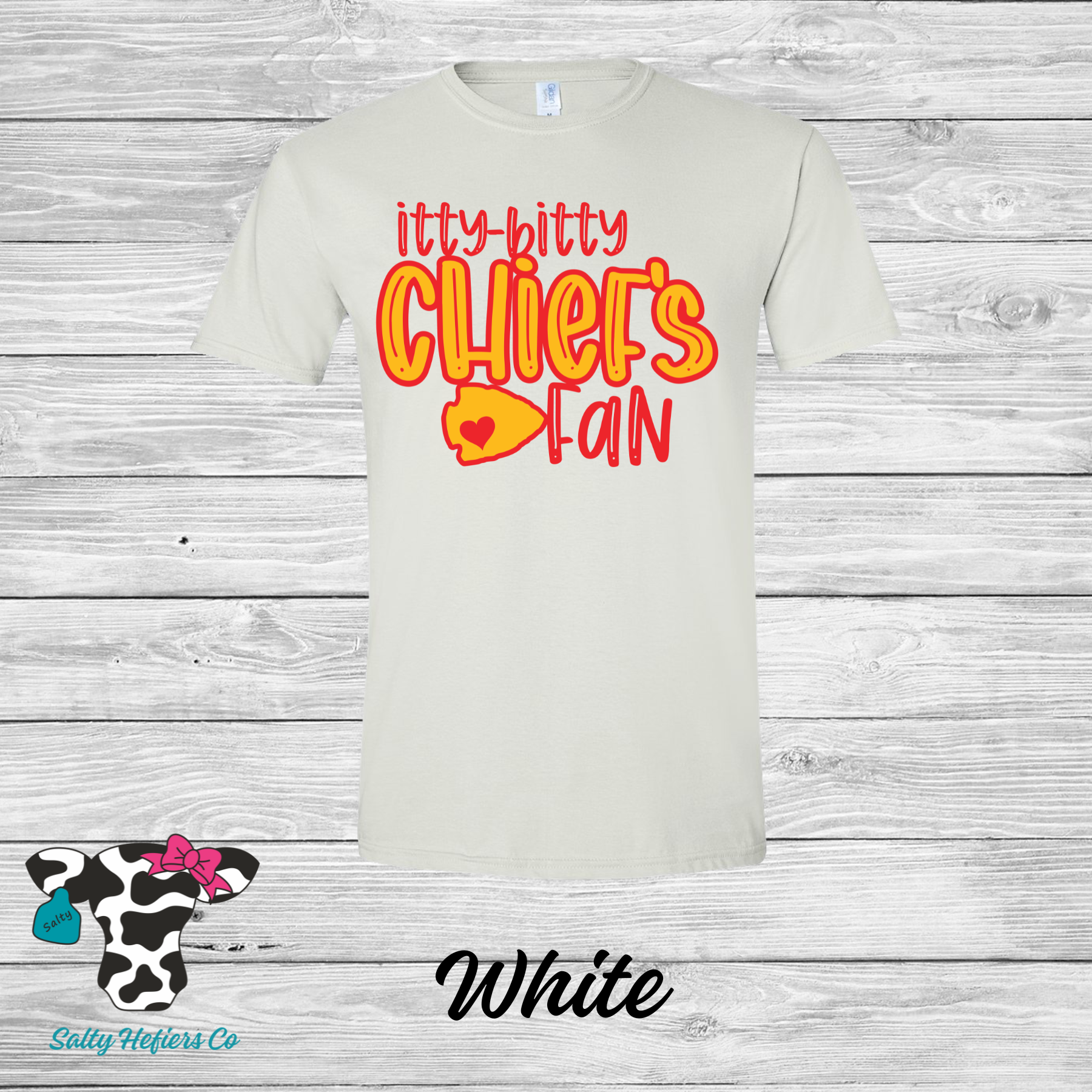 1022: Itty-Bitty Chiefs Fan - Adult T-Shirts