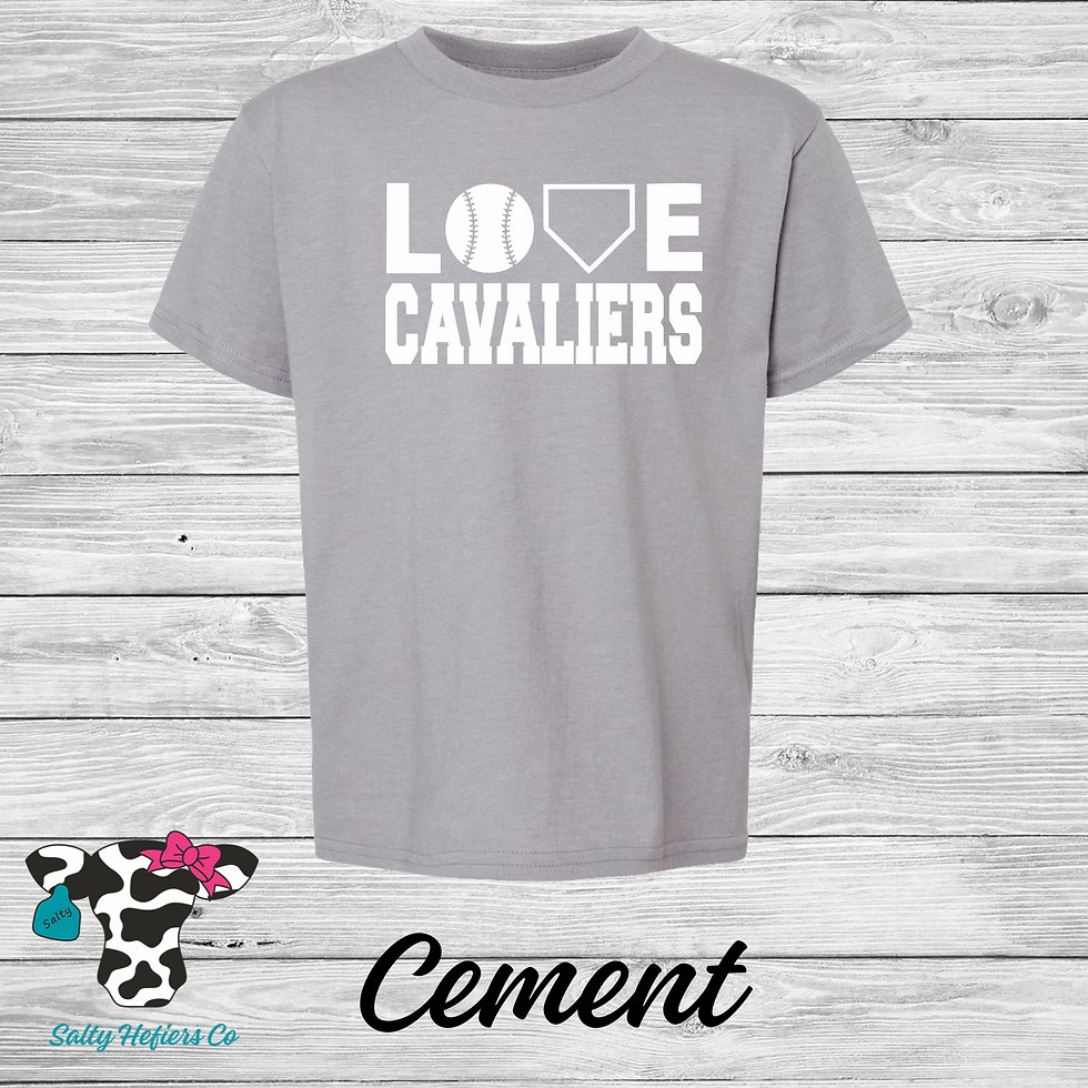 Love Cavaliers White - Youth T-Shirts