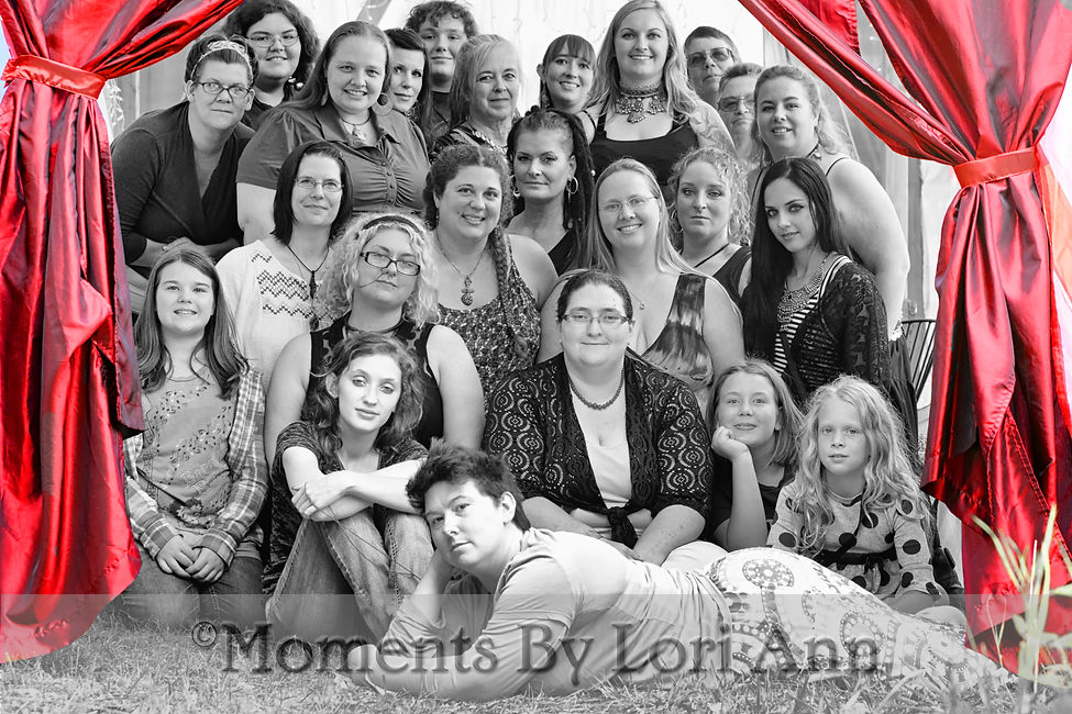 Photo of a group of women inside the Red Tent