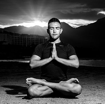 A Yogi master doing meditation with the
