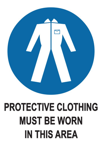 Clothing Safety Signs | Custom Black