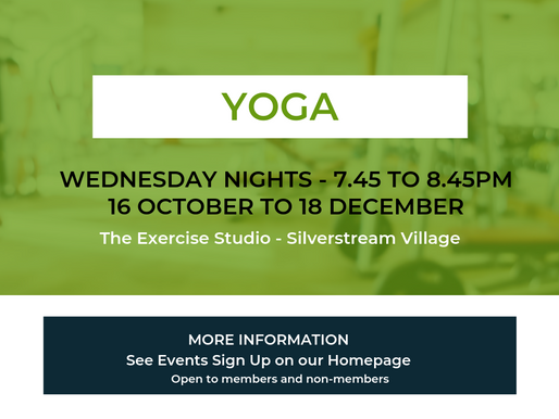We've added another Yoga Class - Silverstream