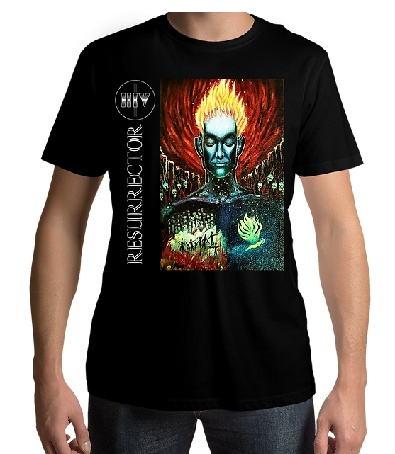 HIV RESURRECTOR TSHIRT (BLACK)