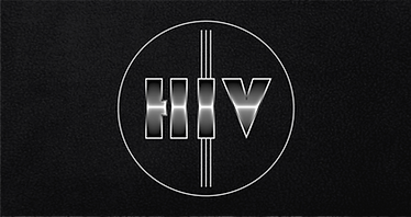 HIV LOGO BANNER (BLACK)