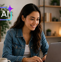 Estudiante de Speak English practicando su inglés con nuestro Speak AI Lab