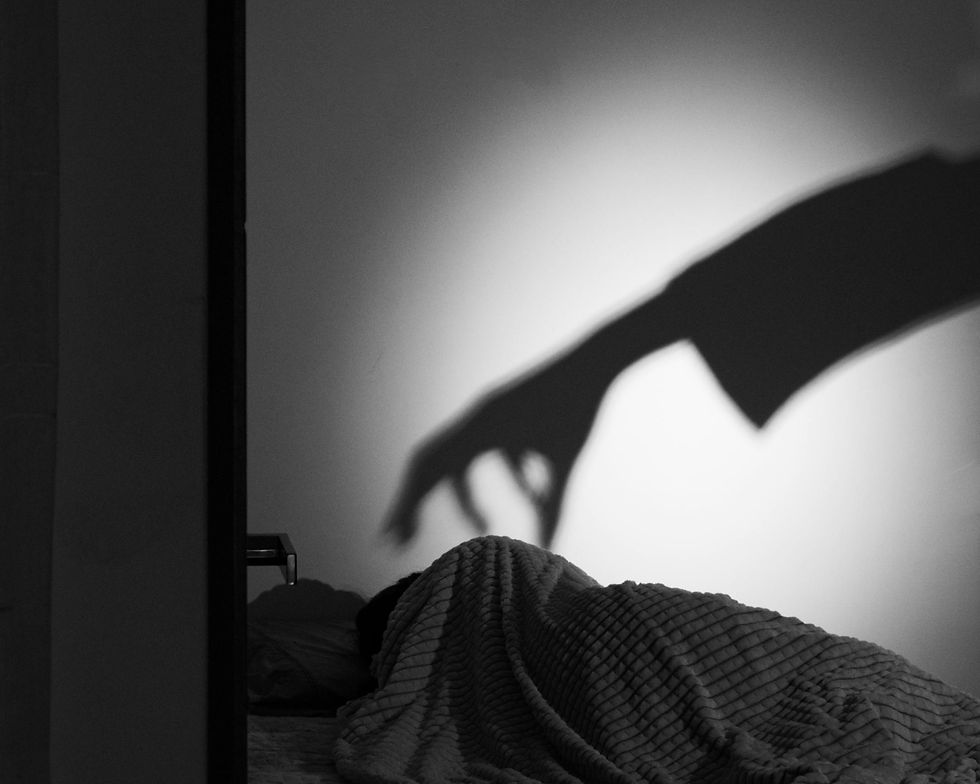 A shadow over a sleeping daughter in Sofia and the Curse story.