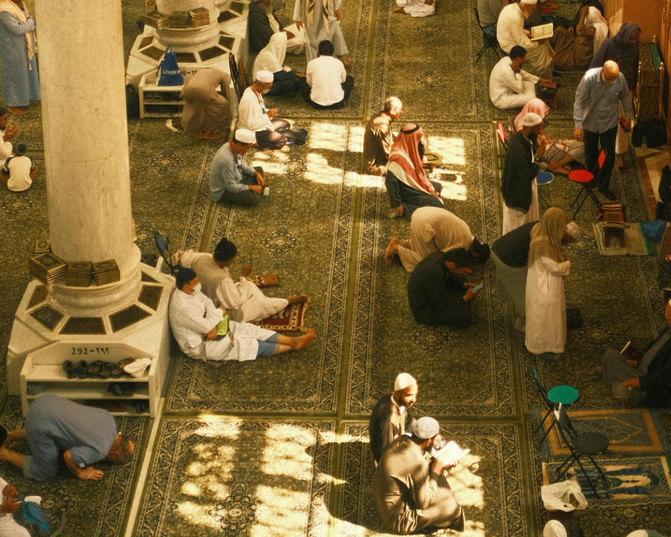 Muslim observing fast in Ramadan 2026, reciting prayers while resting, protecting from Shaytan’s whispers