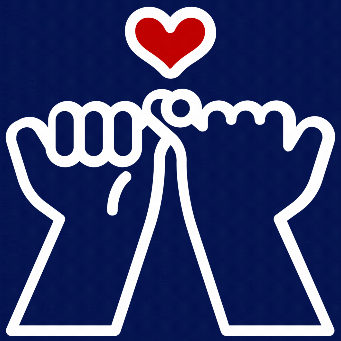 Promise logo with animated heart beat