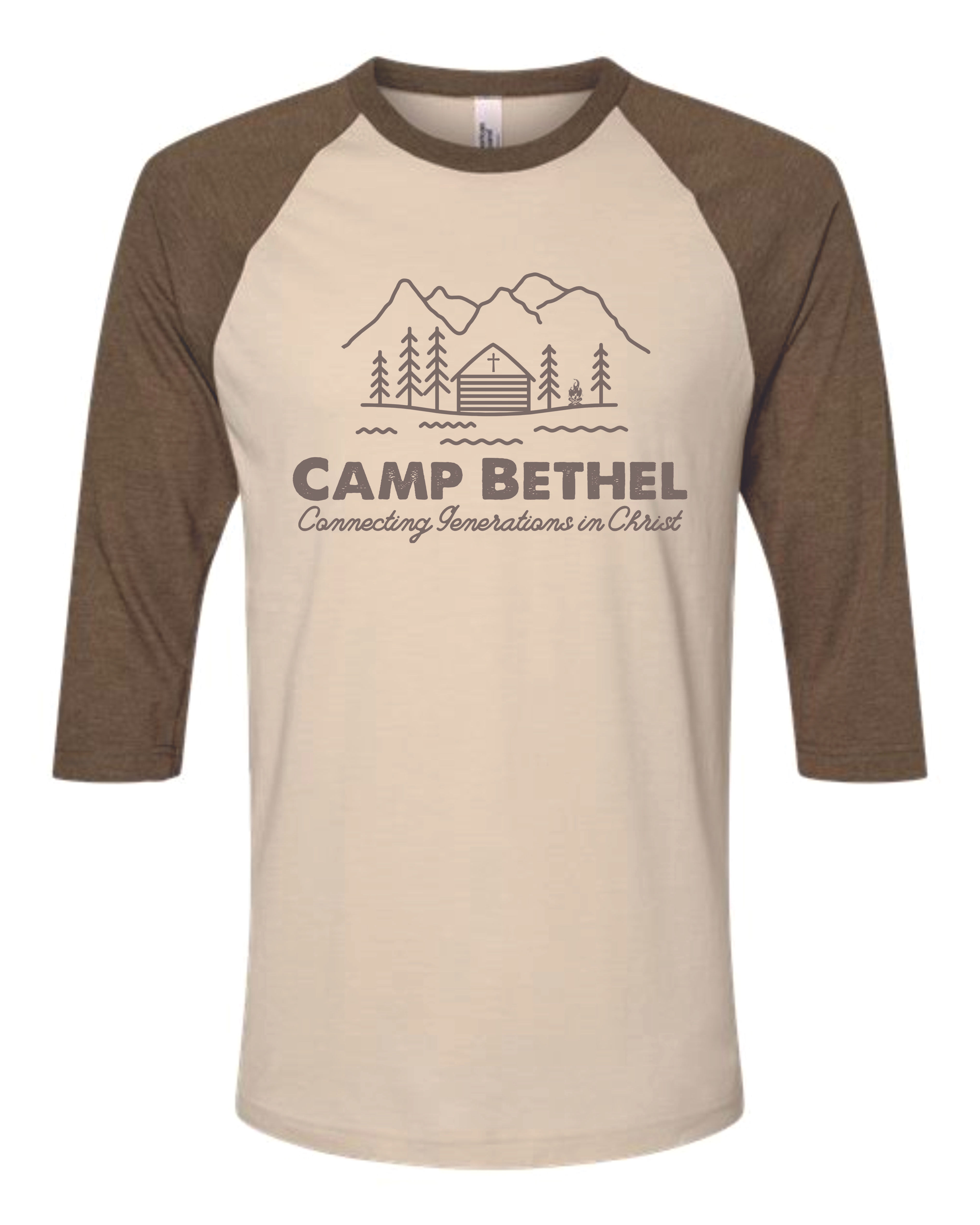 CAMP BETHEL BASEBALL3/4 SLEEVE T-SHIRT