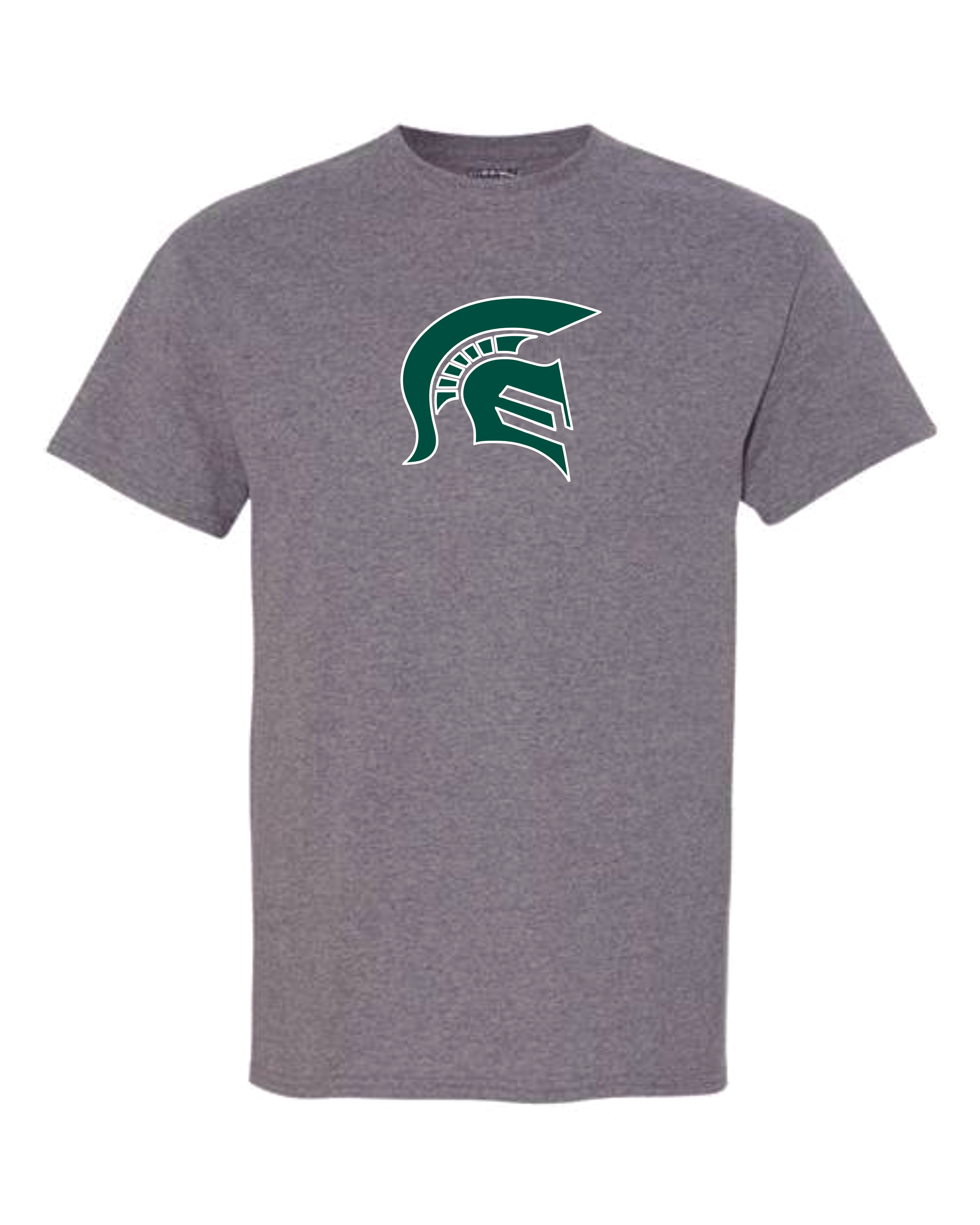 SPARTANS LOGO ATHLETIC HEATHER TEACHERS T-SHIRT