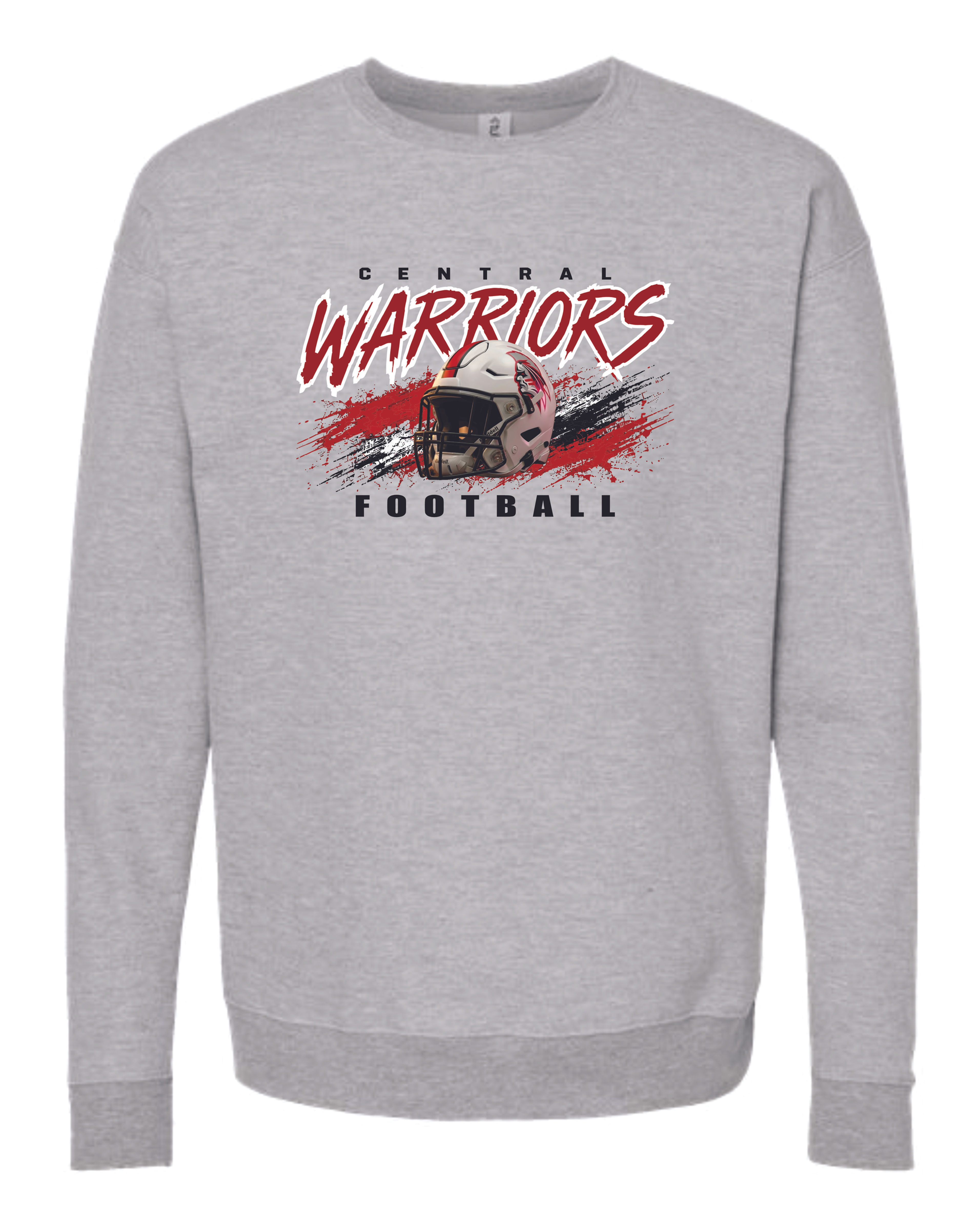 CENTRAL FOOTBALL HELMET CREWNECK SWEATSHIRT