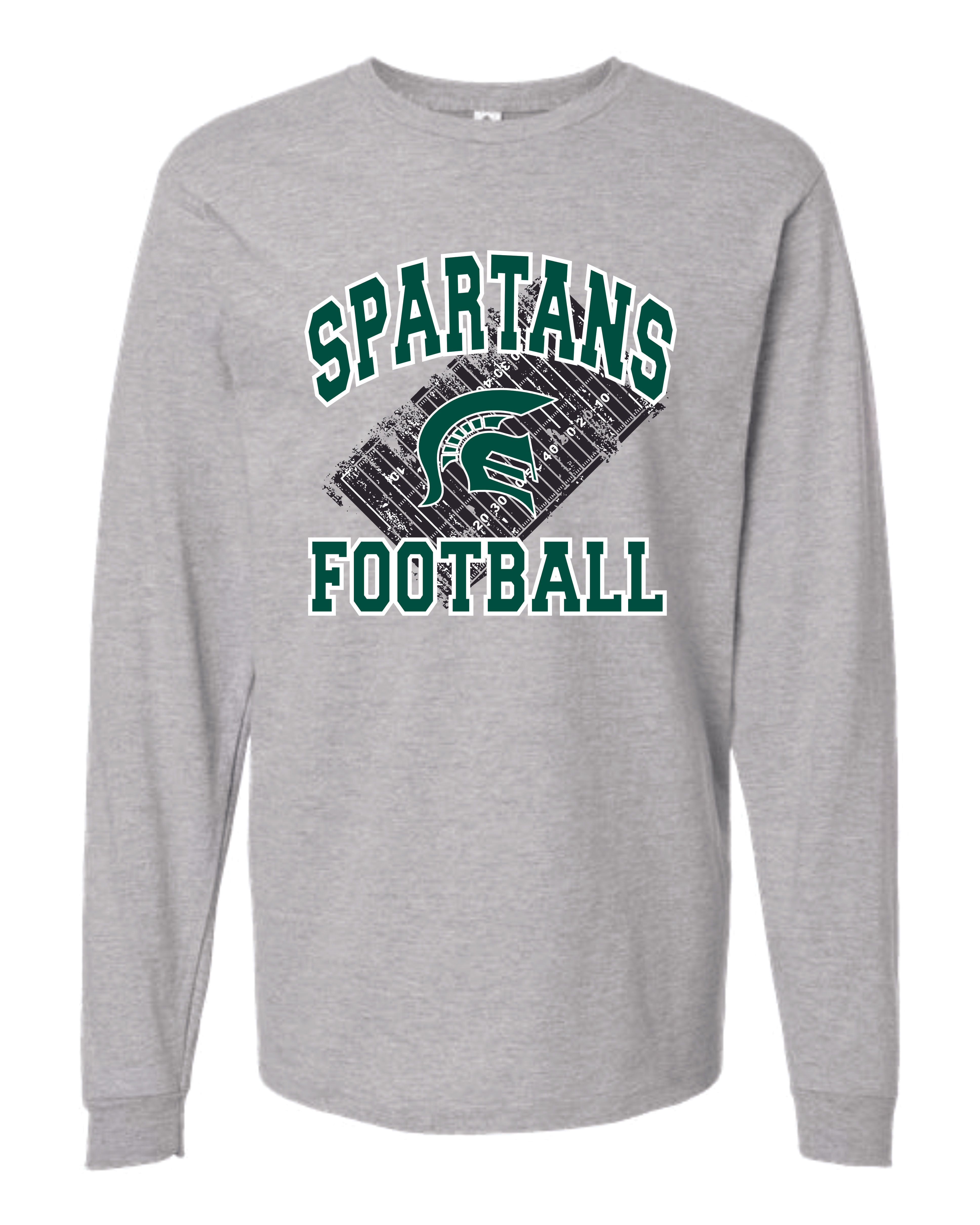 SPARTANS FOOTBALL 25 LONG SLEEVE T-SHIRT
