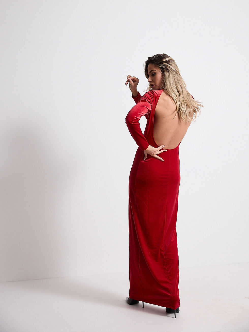 Miniatura: Abito Alice vellutino