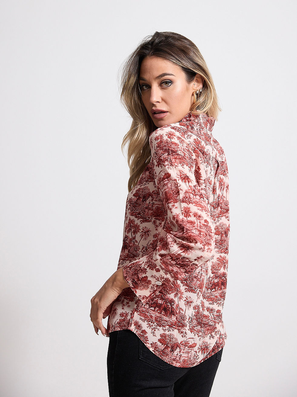 Miniatura: Camicia seta fantasia 