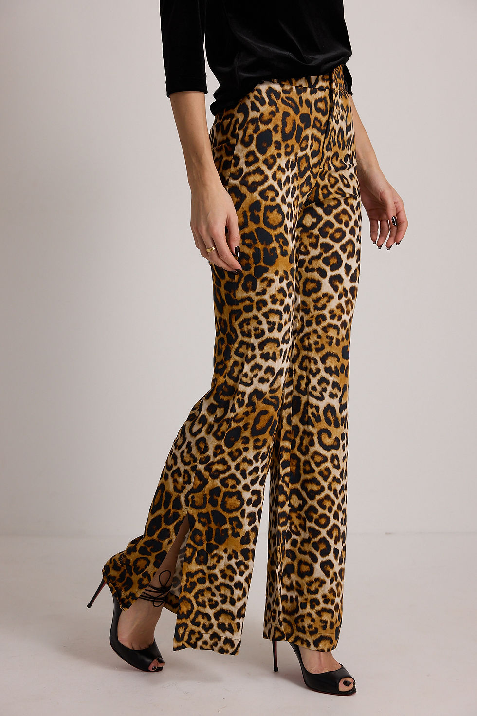 Miniatura: Pantalone Cleo a zampa tencel