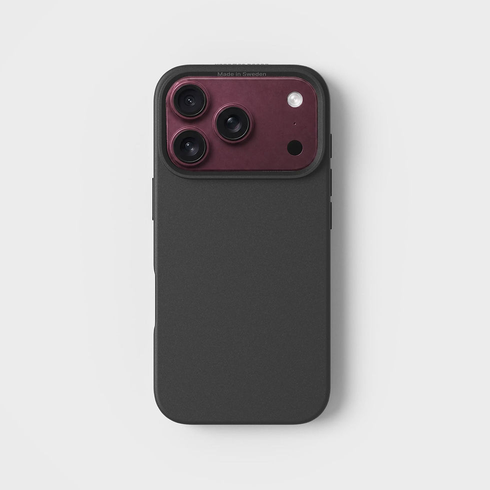 Plantaardig zwart telefoonhoesje iPhone 18 Pro, foto 1