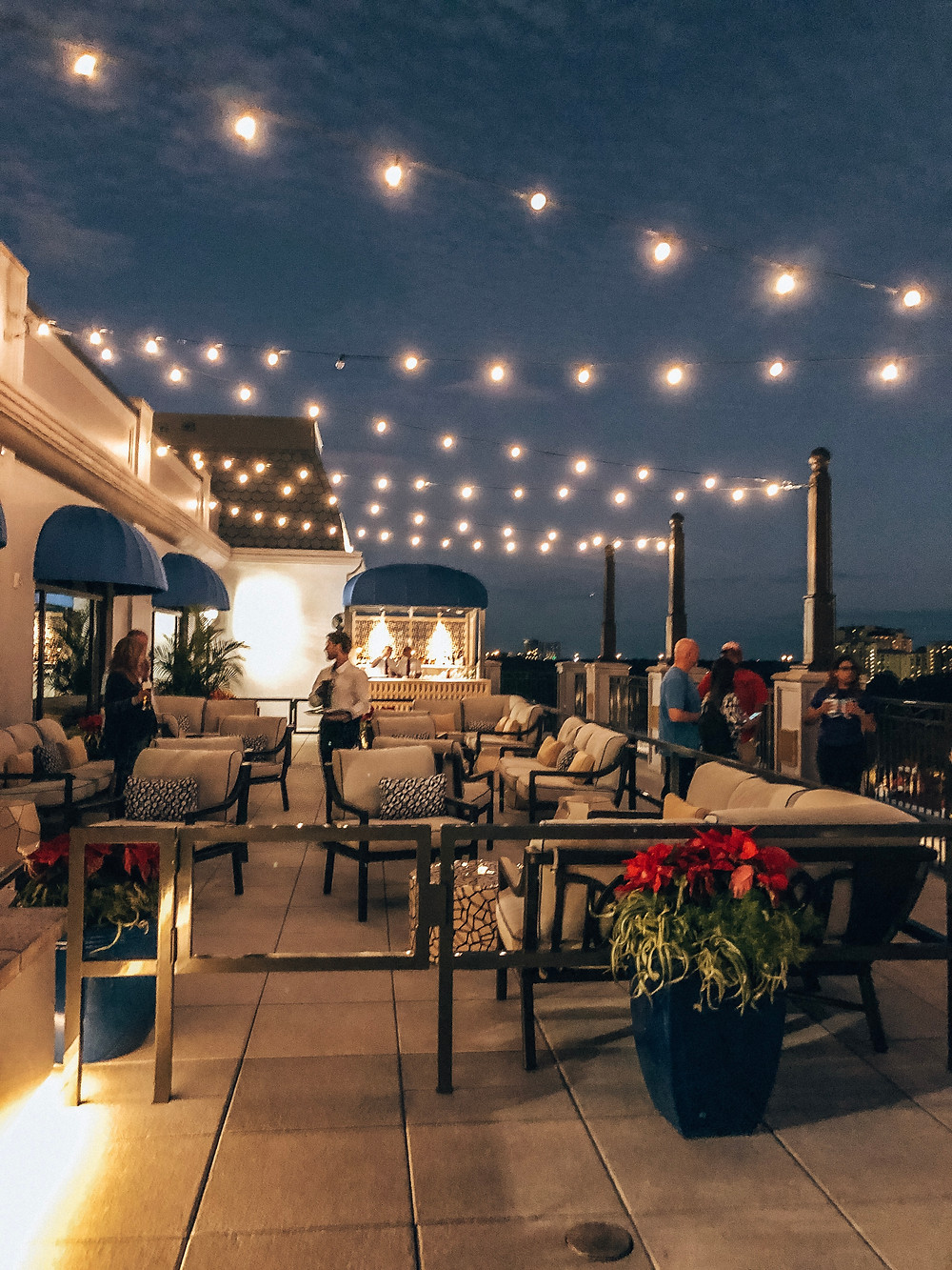 Outdoor bar at Topolino's Terrace at Disney's Riviera Resort