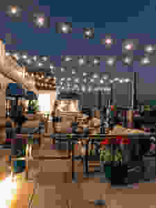 Outdoor bar at Topolino's Terrace at Disney's Riviera Resort