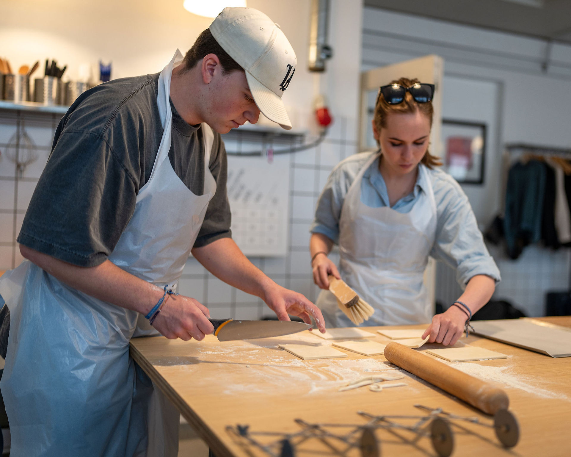Danish pastry baking class, Copenhagen, Denmark