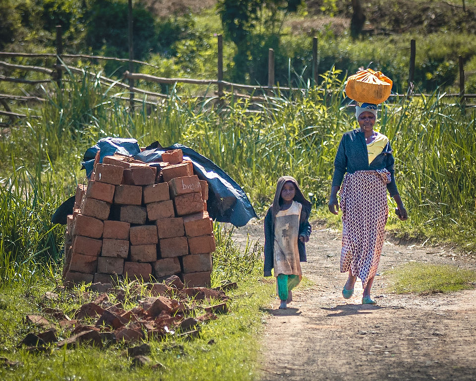 Hiking to Lake Mutanda