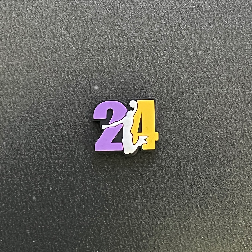 Kobe Bryant 24 Logo Charm