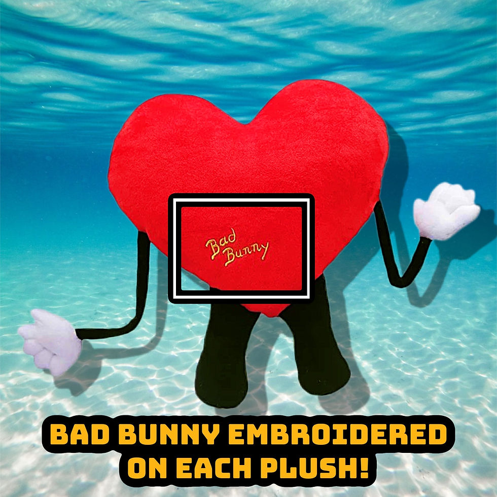 Thumbnail: Bad Bunny Un Verano Sin Ti Heart 15 Inch Plush