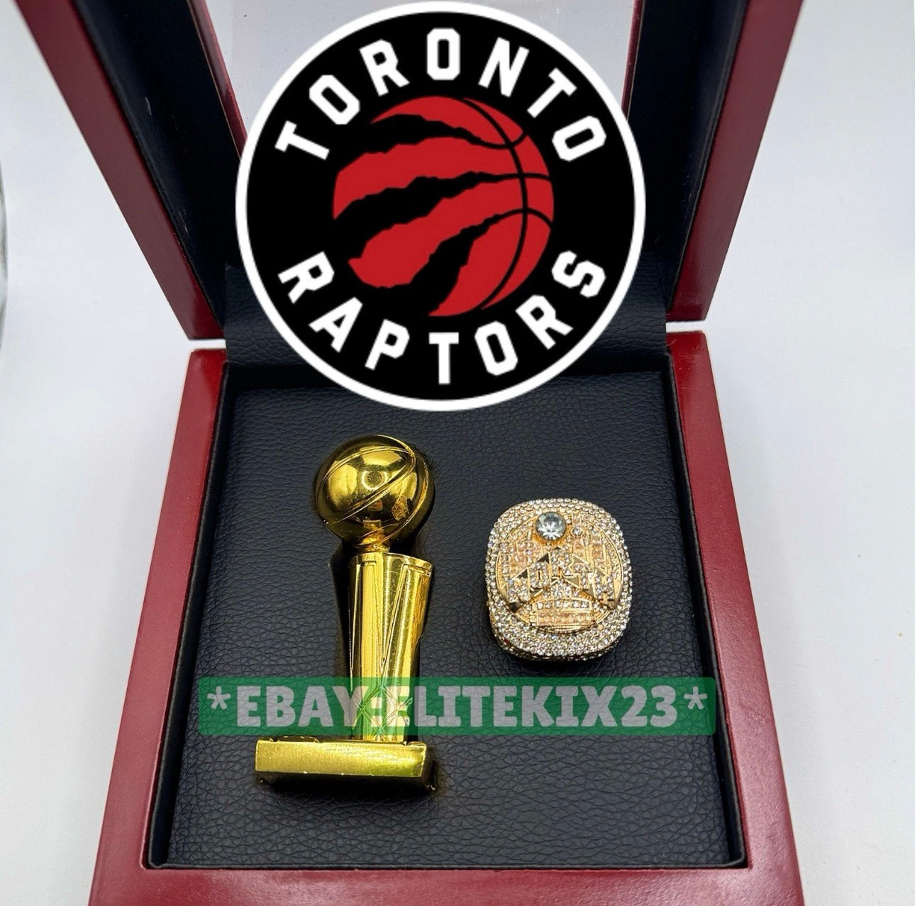 Toronto Raptors 2019 CHAMPIONSHIP RING + TROPHY + CASE 